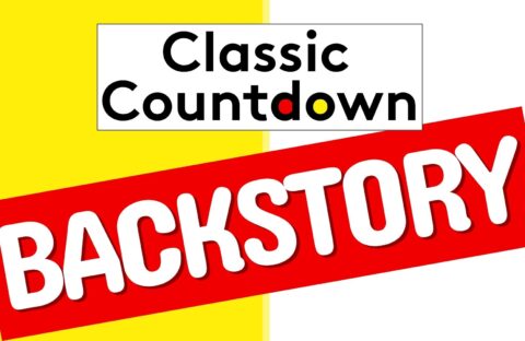 A graphic with the words Classic Countdown in a white box on a yellow and white background, hinting at stories of infrastructure collapse, and BACKSTORY in bold white letters on a red diagonal banner across the bottom.