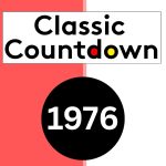 Classic Countdown is written in bold black text above a large black circle containing 1976 in white, with a red and white split background—evoking the spirit of iconic mixtapes from the era.